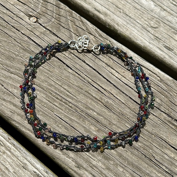 Crochet crystal choker - Picture 9 of 9